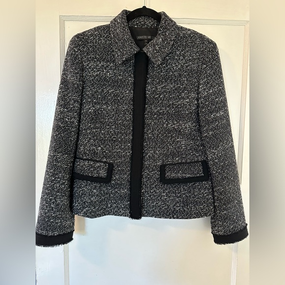 Lafayette 148 Tweed Wool Blazer - Picture 1 of 6